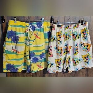 Men's Vintage 1980's Shorts Size S/M Set Of 2